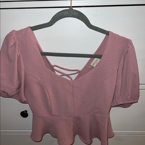 Pink crop top